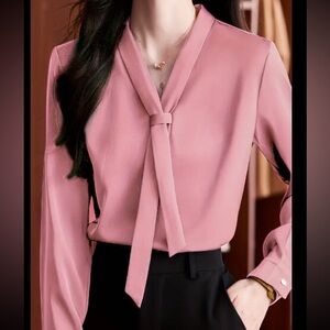 Luxe V neck long sleeve house